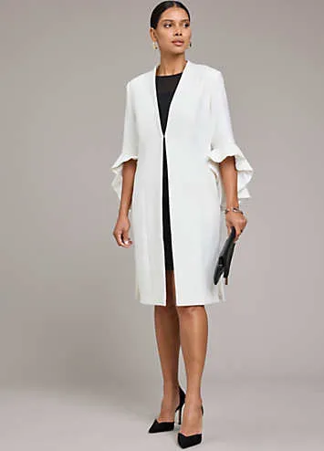 Kaleidoscope Frill Sleeve Dress Coat | Grattan