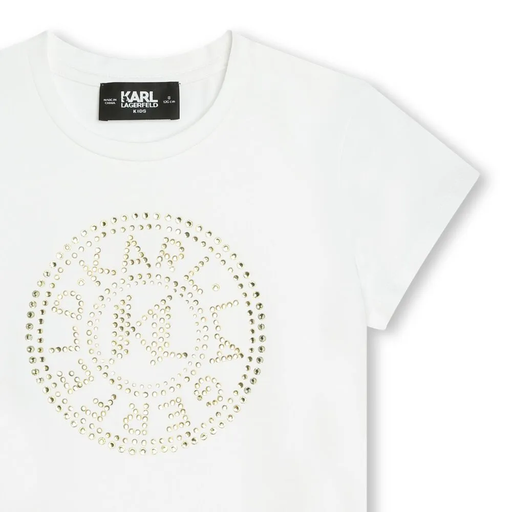 Karl Lagerfeld T-Shirt Studded White