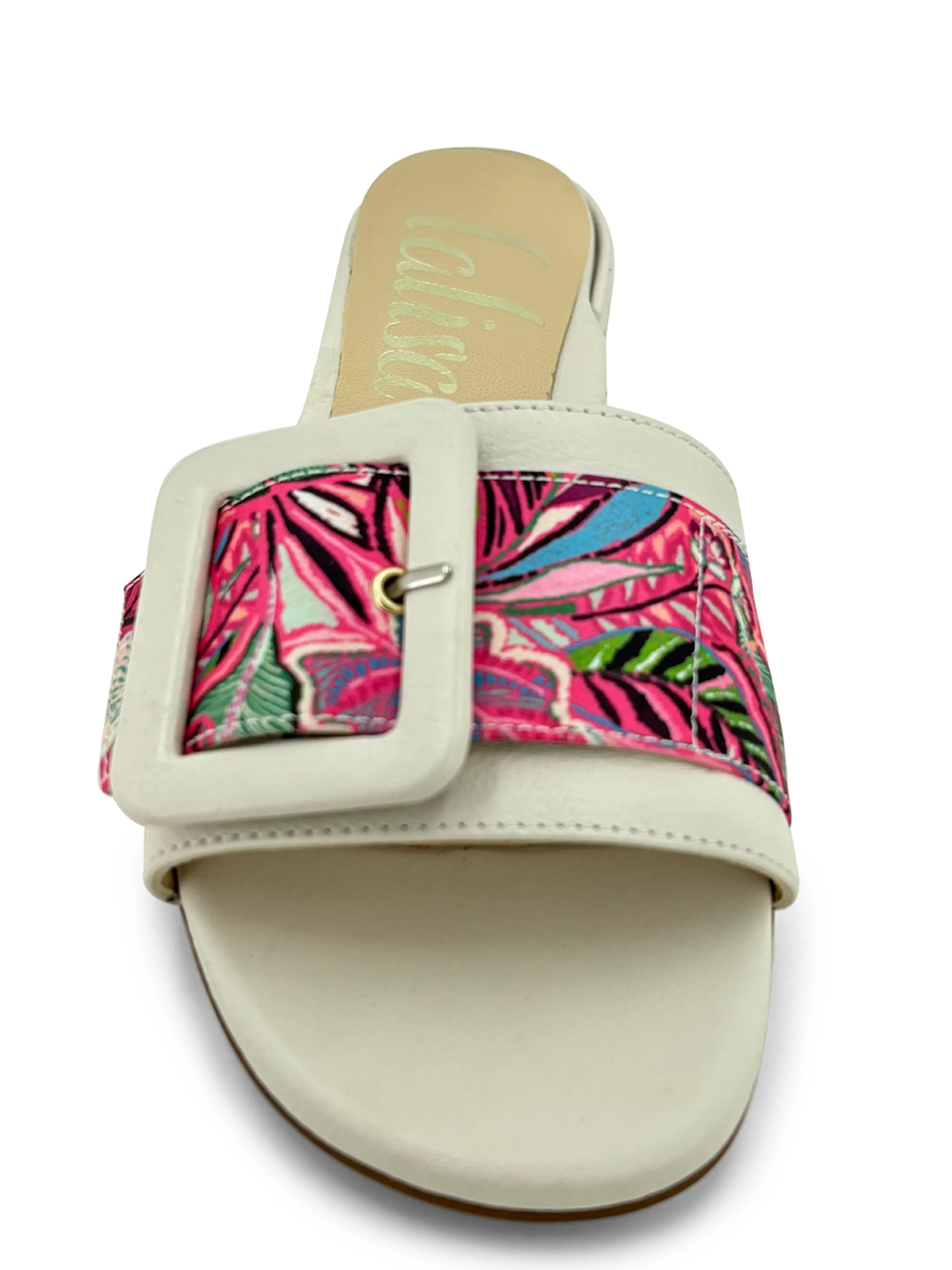 Lalisa Tazo Slide Sandals Fuschia Multi