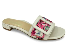 Lalisa Tazo Slide Sandals Fuschia Multi