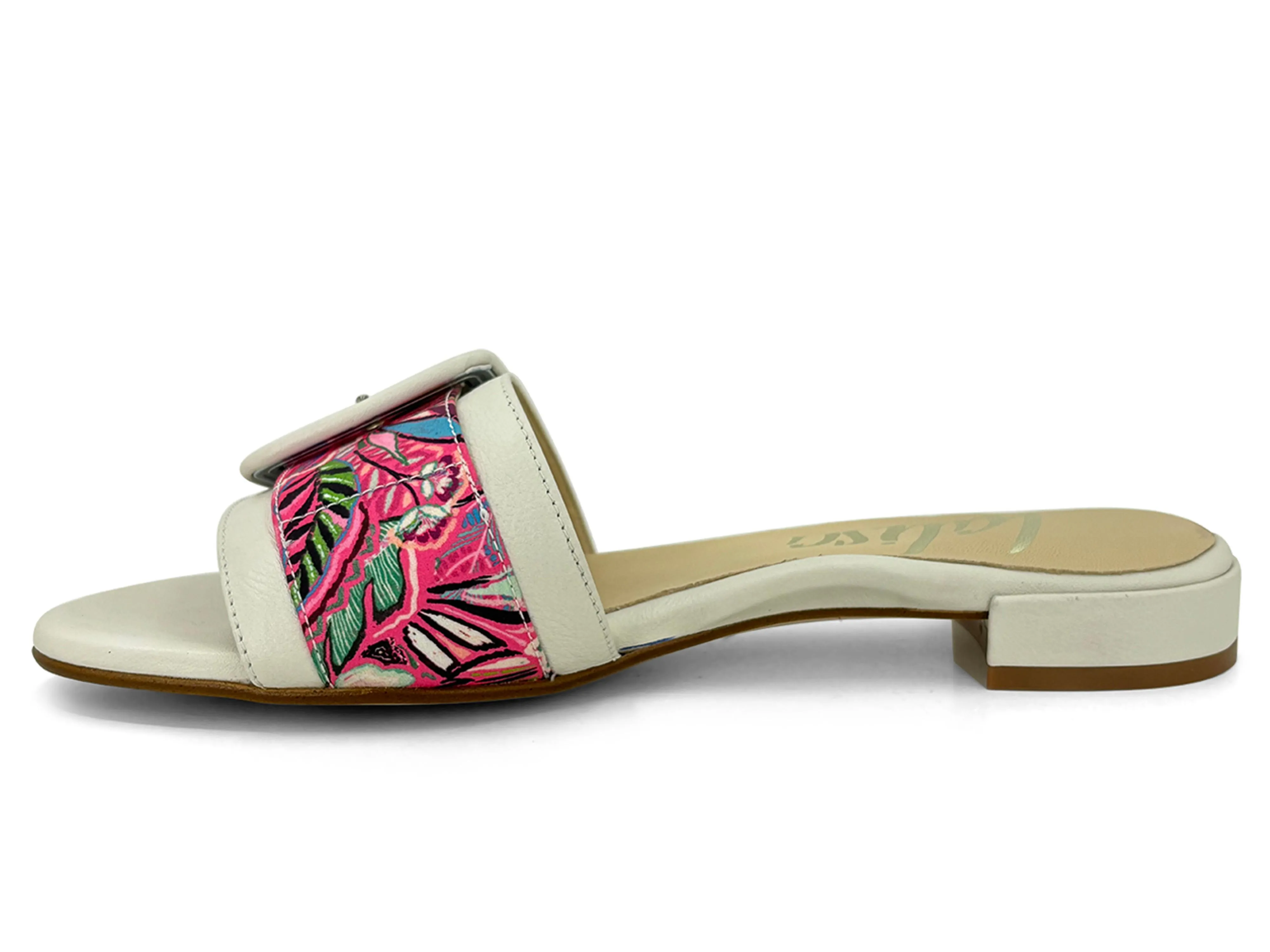 Lalisa Tazo Slide Sandals Fuschia Multi