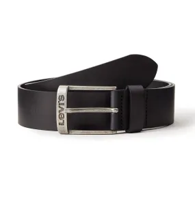 Levi's® New Duncan Leather Logo Belt Black