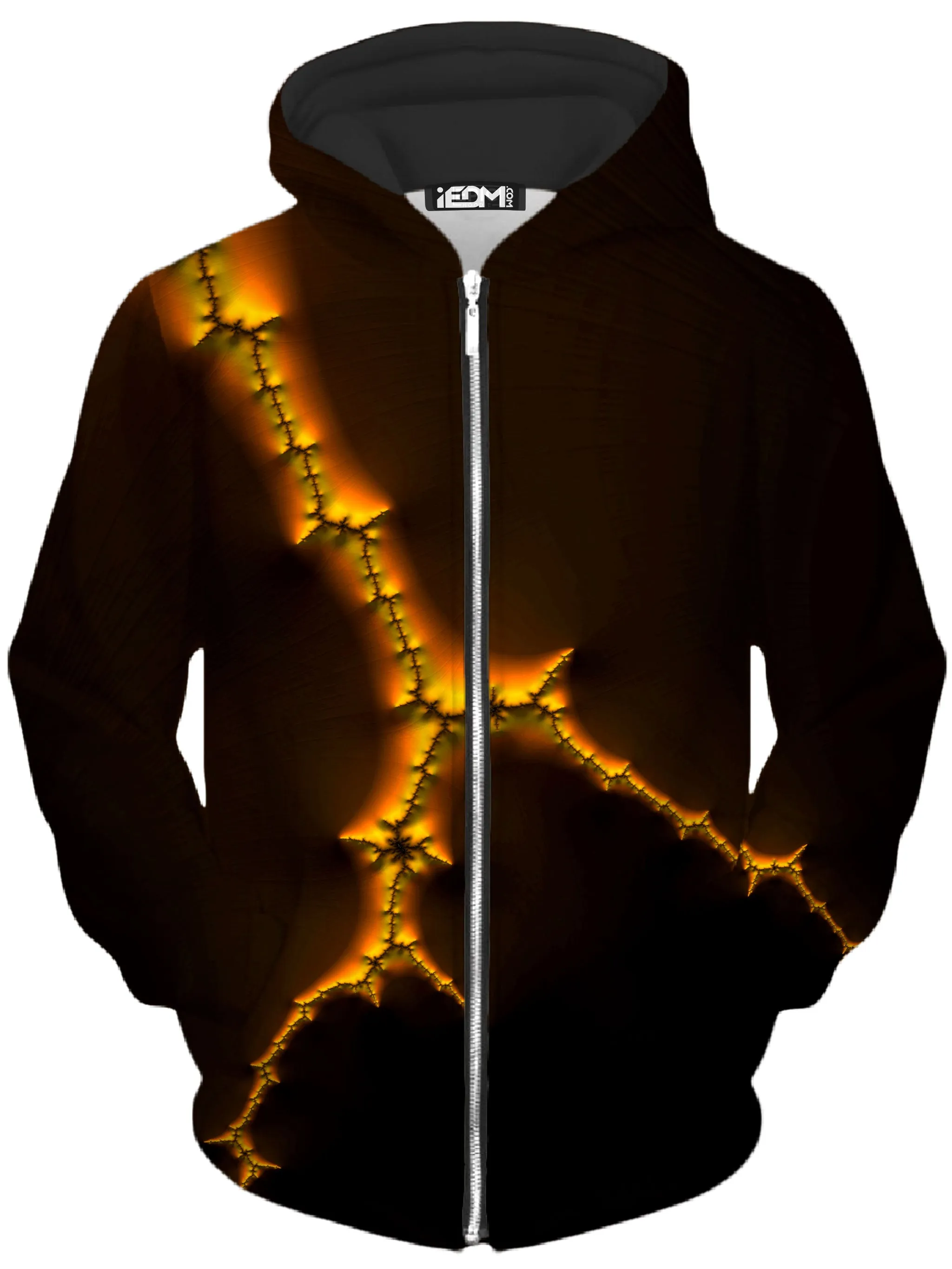 Lightning Strike Unisex Zip-Up Hoodie