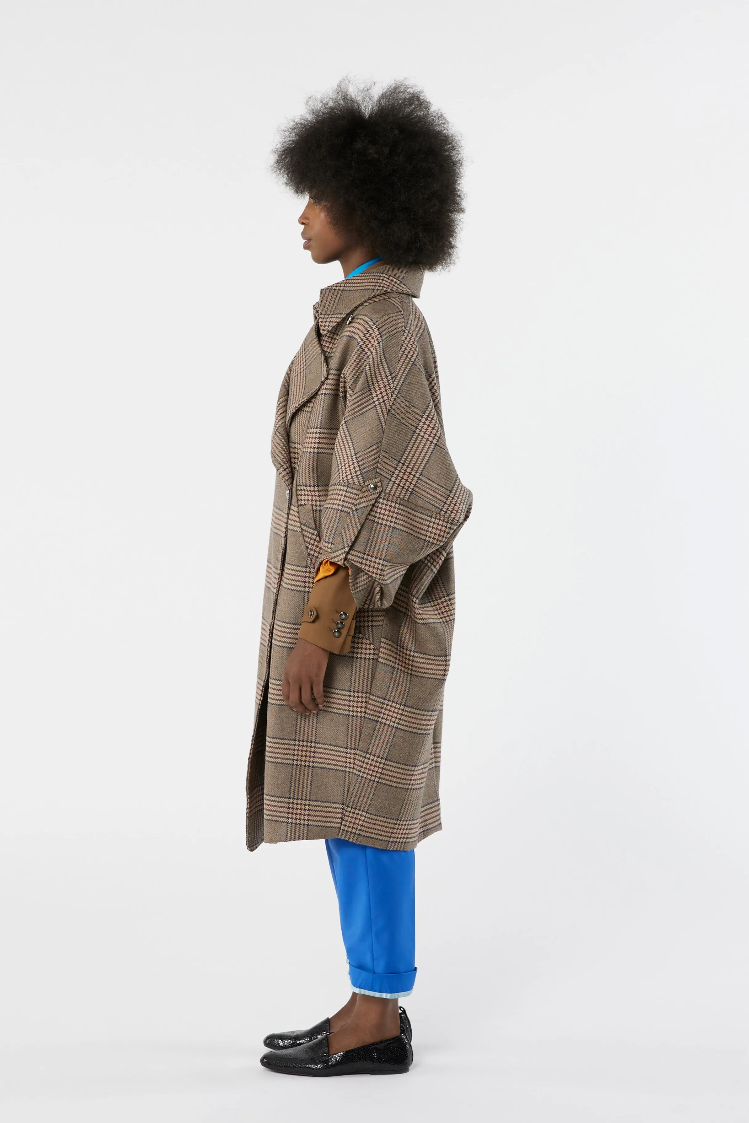 LINQ Prince of wales - wool coat