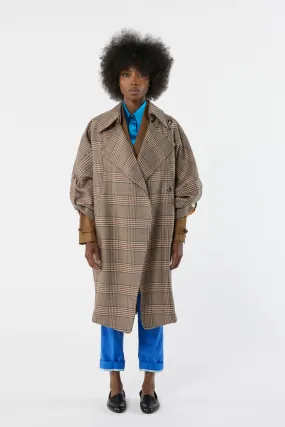 LINQ Prince of wales - wool coat