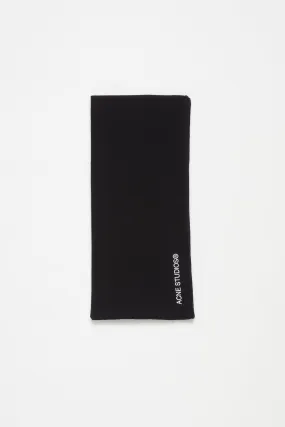 Logo embroidered scarf