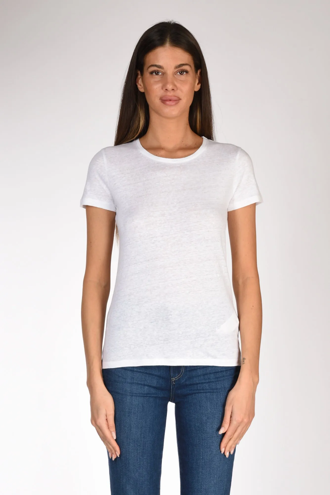 Majestic Filatures Paris Tshirt M. Corta Bianco Donna