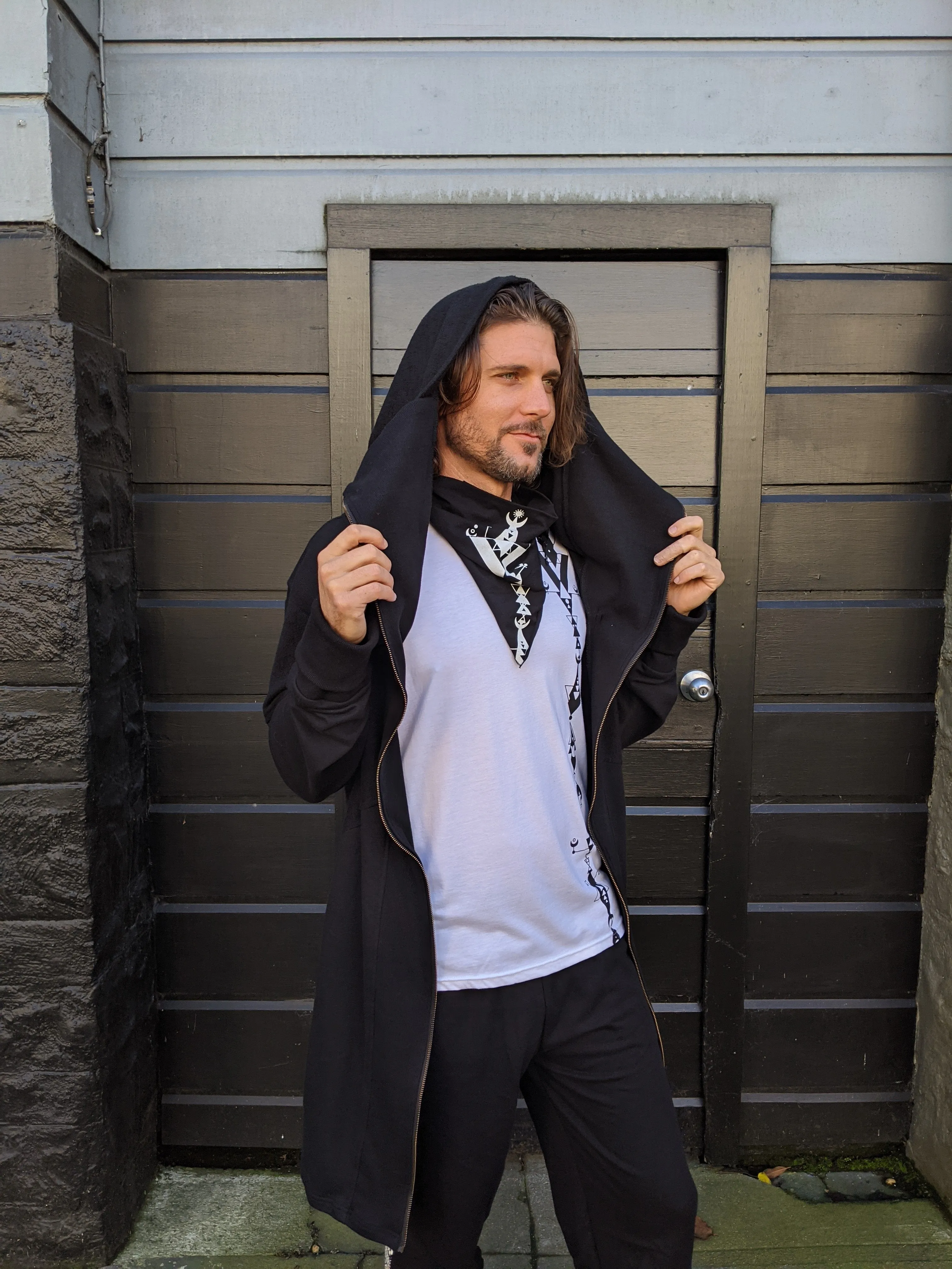 Men's Long ninja hoodie Jacket