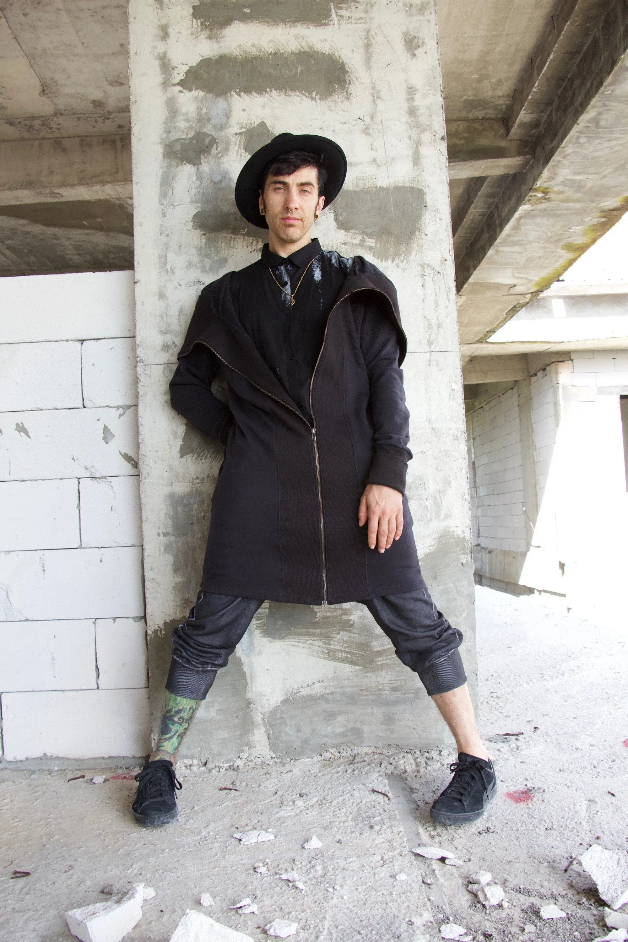 Men's Long ninja hoodie Jacket