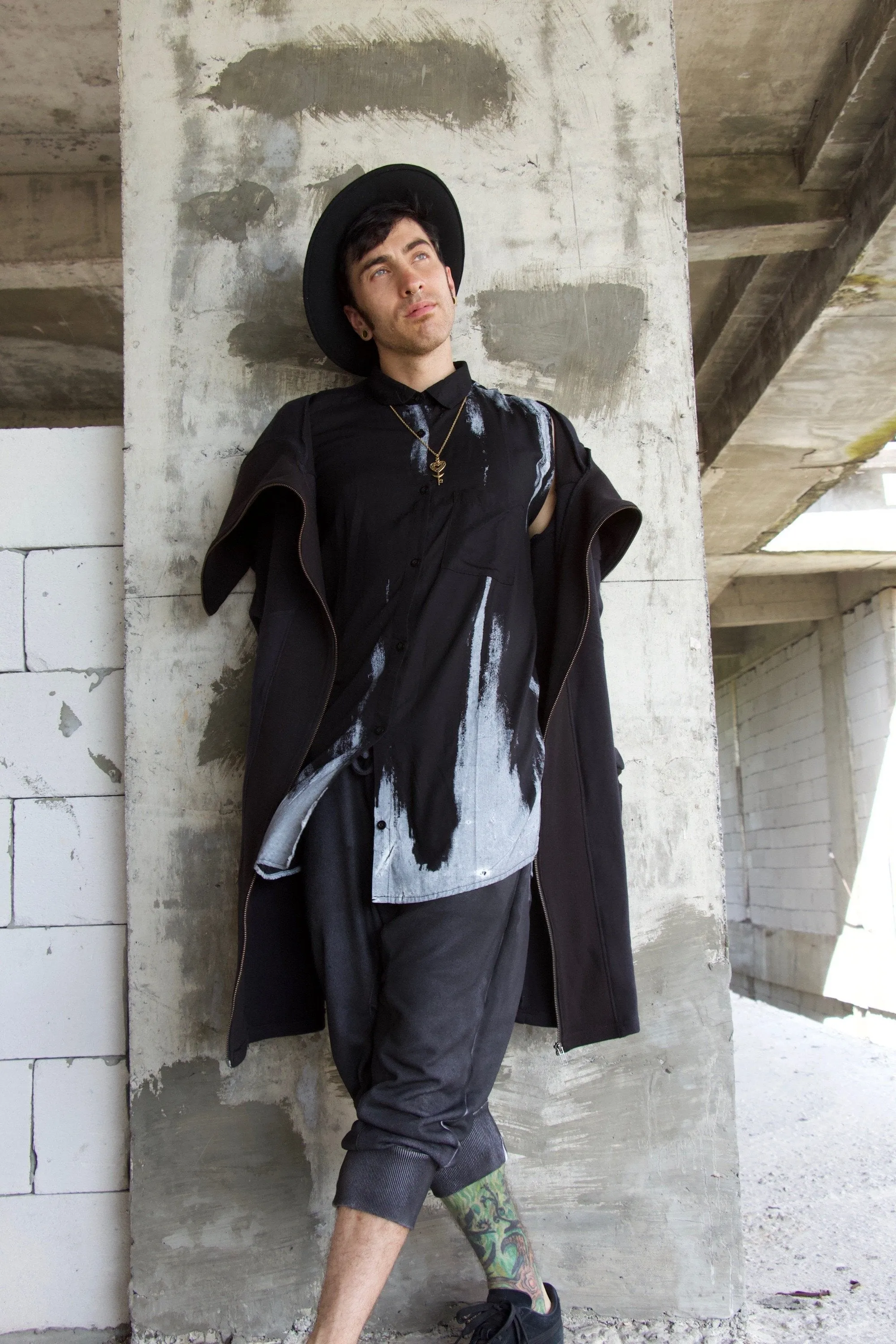 Men's Long ninja hoodie Jacket