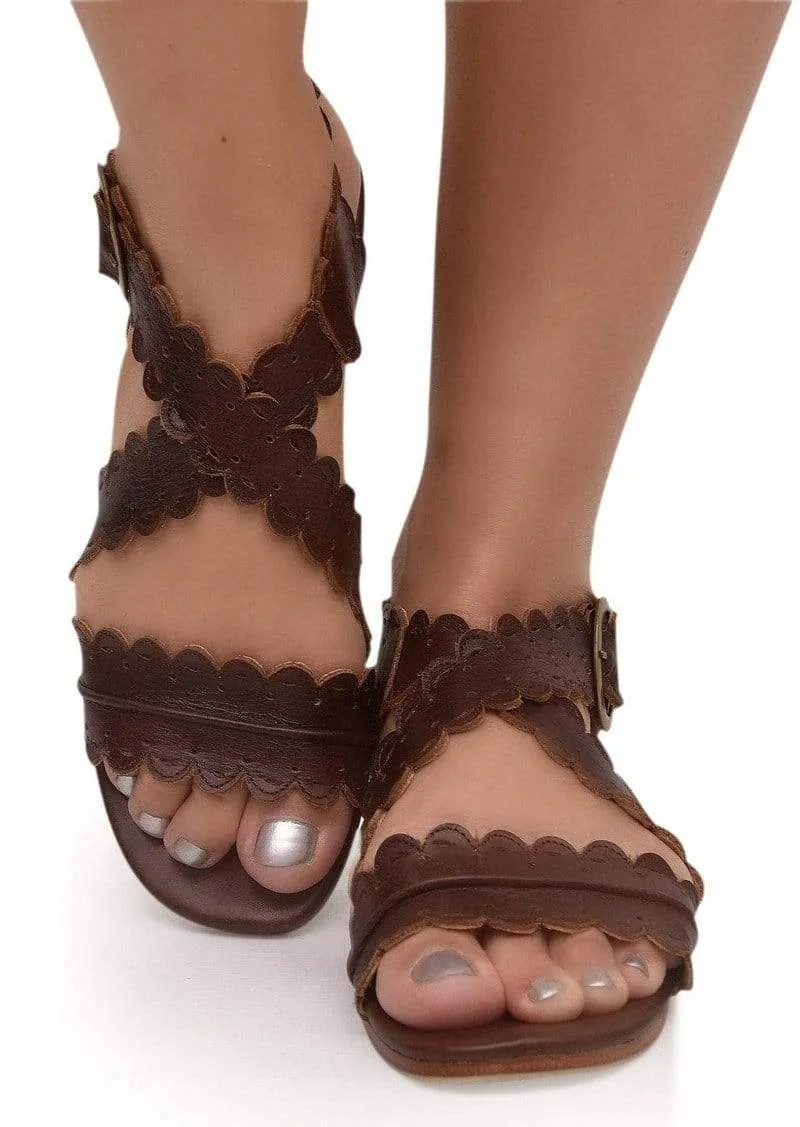 Mermaid Sandals in Golden Tan