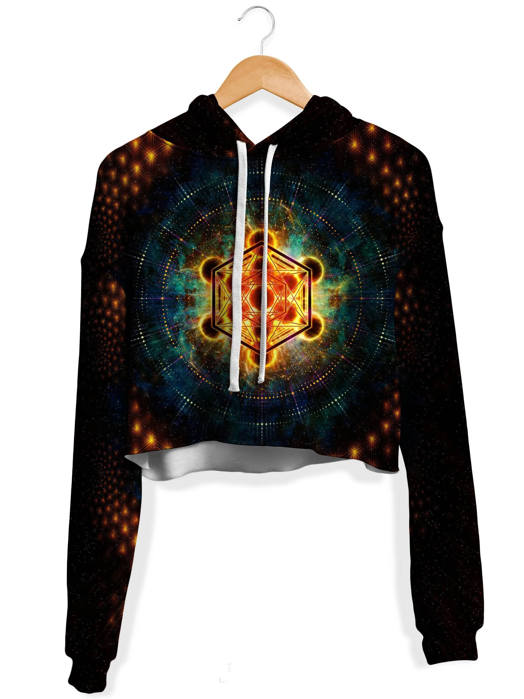 Metacosmos Enlightenment Fleece Crop Hoodie