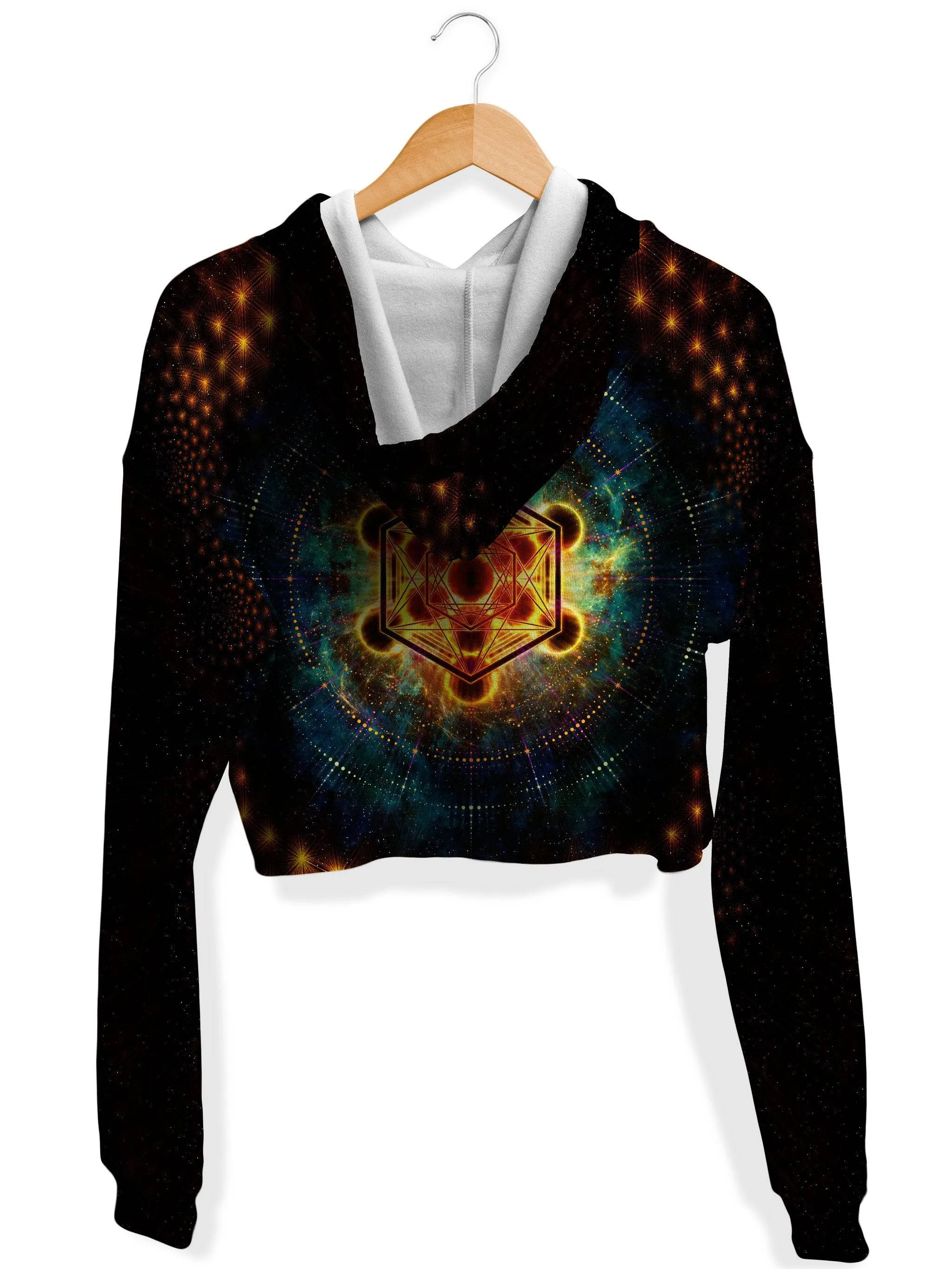 Metacosmos Enlightenment Fleece Crop Hoodie