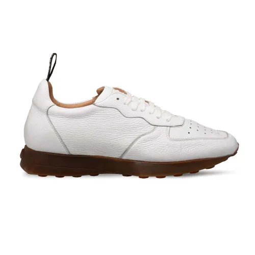 Mezlan Gerardo White Deerskin Sneaker