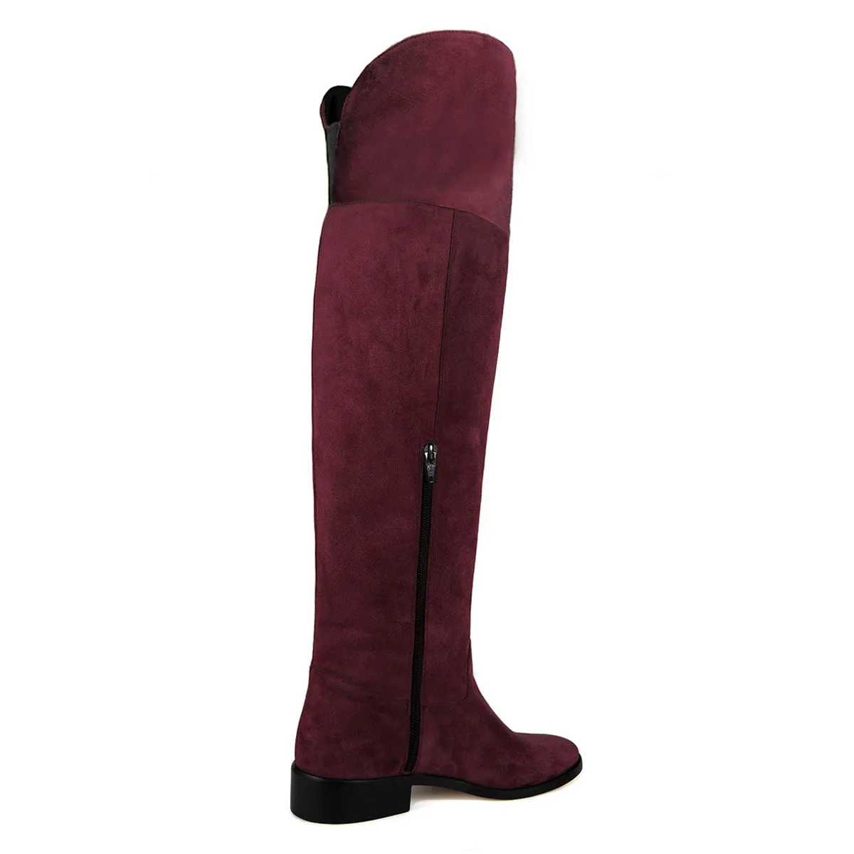 Mora suede, burgundy