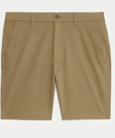 M&S Collection Mens M&S Collection Regular Fit Stretch Chino Shorts