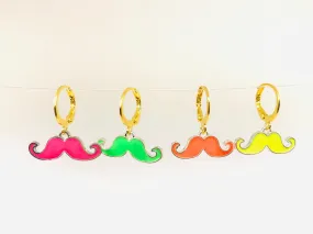 Mustache Earrings