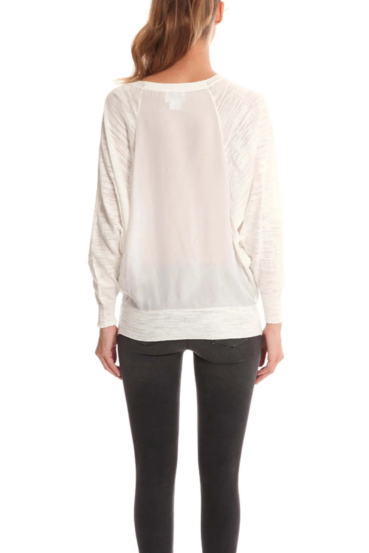 Nema Dolman Sweater - White