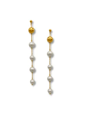 Nora Dangle Pearl Earrings