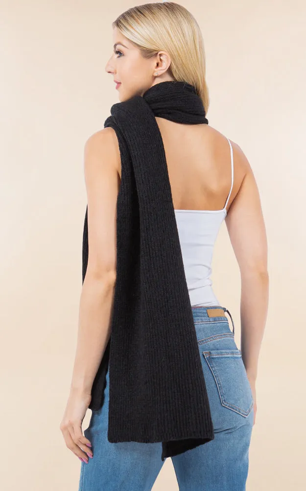 OA4275 Soft Knit Fabric Oblong Scarf