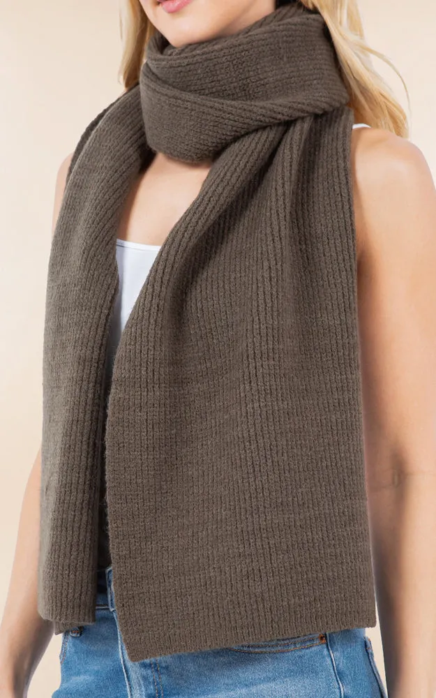 OA4275 Soft Knit Fabric Oblong Scarf