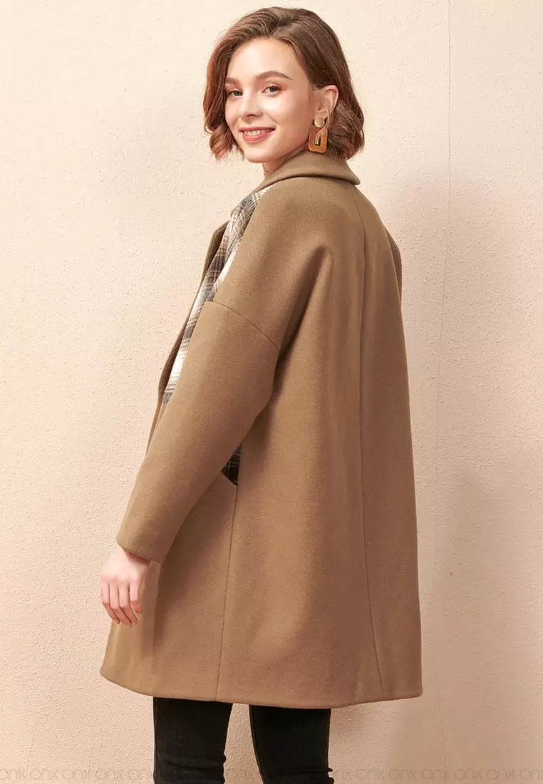 ONX.HK Temperament Lapel Warm Woolen Coat