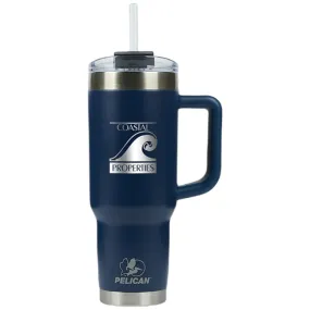 Pelican Navy Porter 40 oz. Recycled Double Wall Stainless Steel Travel Tumbler