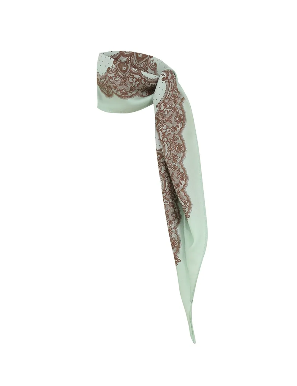 Printed Silk Diamond Scarf