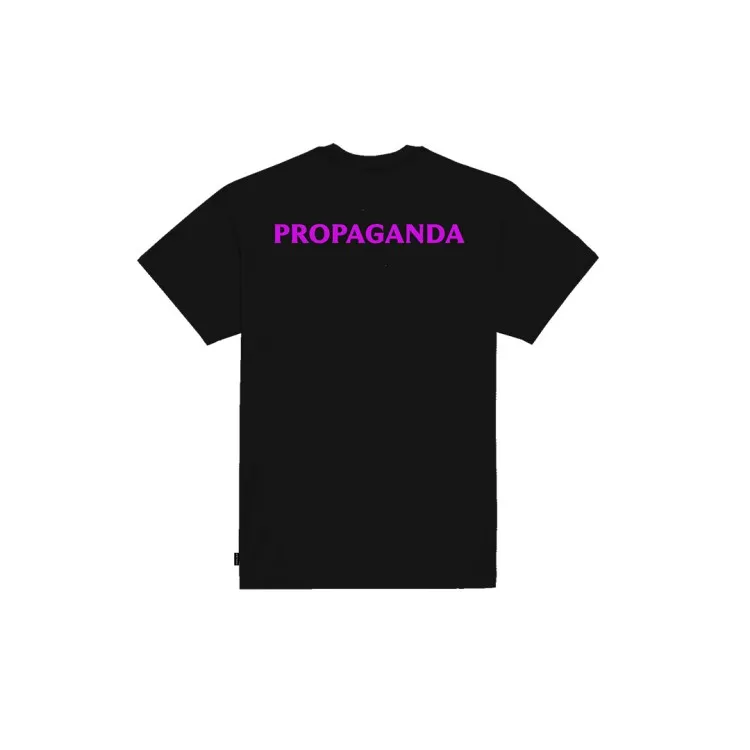 Propaganda VENOM PRTS856-01 Logo T-Shirt in Cotone Nero