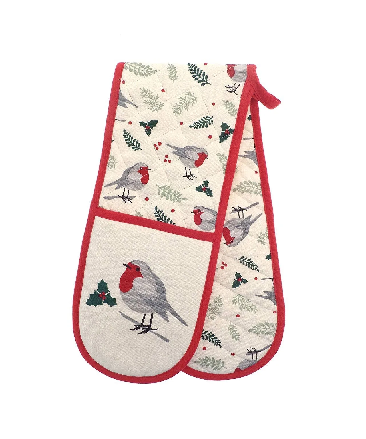 Robin Oven glove & Tea Towel