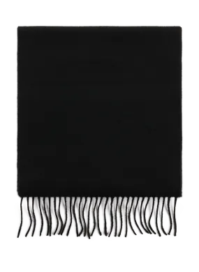 Saison 1865  Fringed cashmere scarf - Black