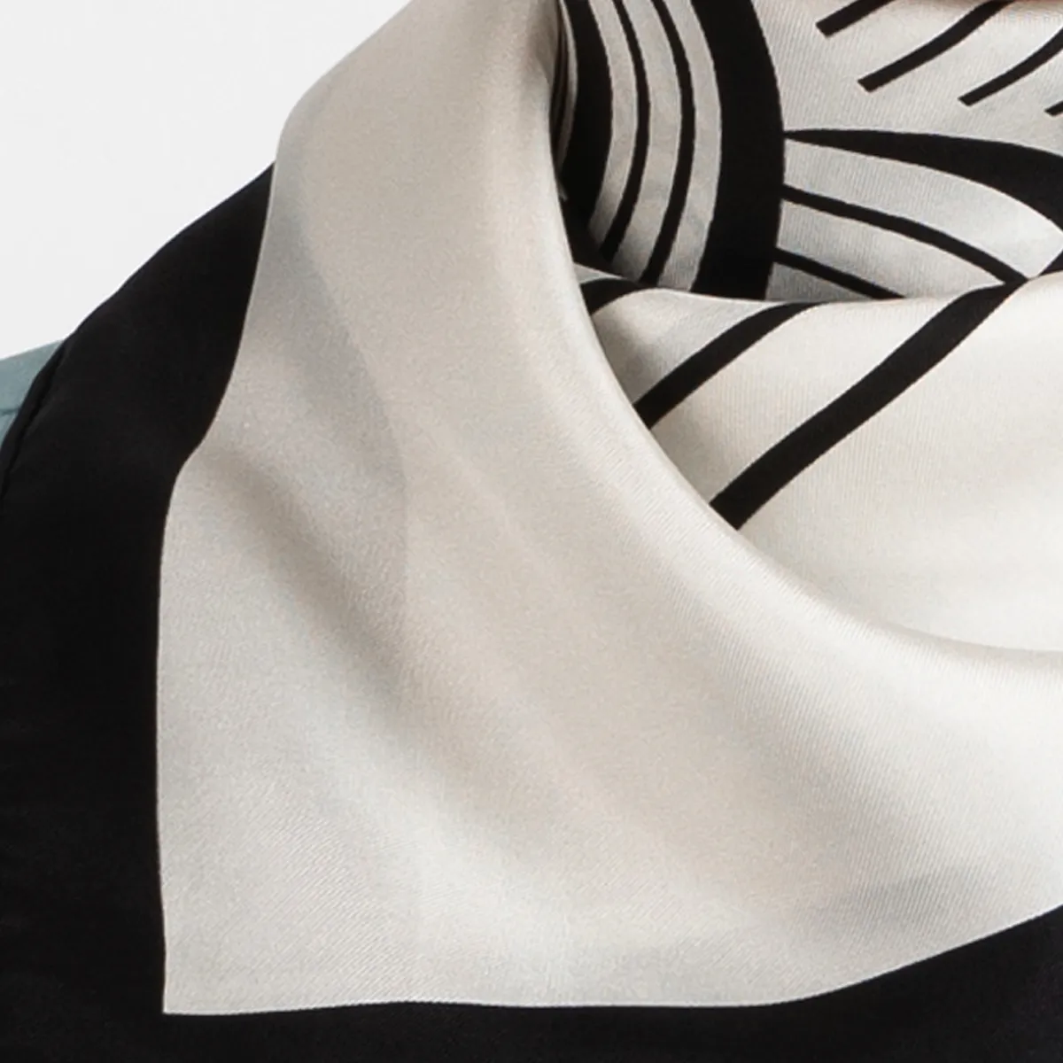 Silk Scarf - Signature Creme