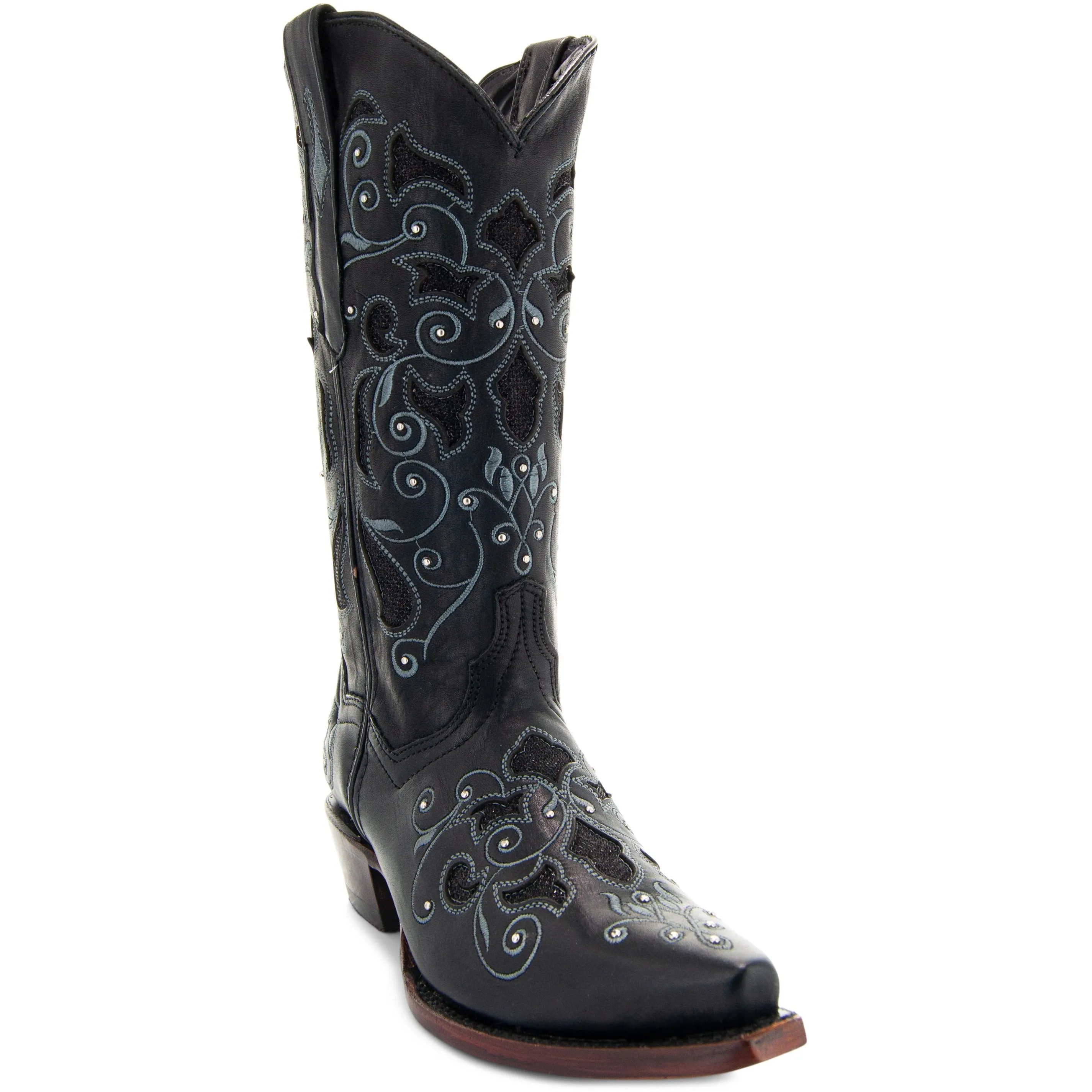 Soto Boots Womens Studded and Inlay Cowgirl Boots M50051