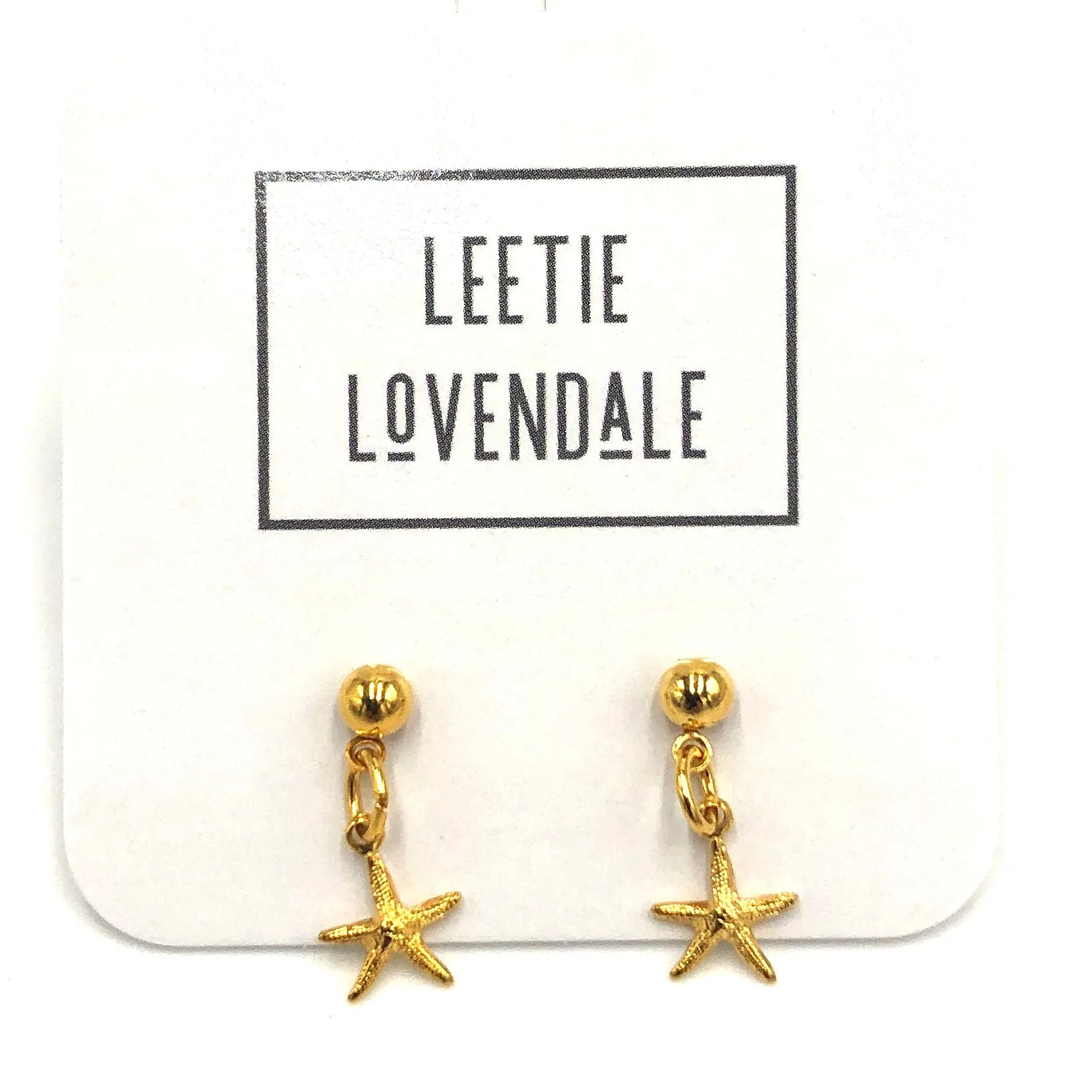 Starfish Drop Deadstock Earrings *Final Sale