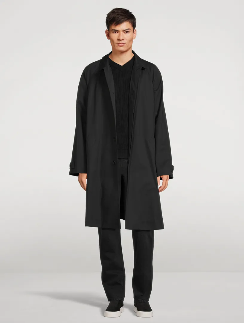 THE ROW Clayton Cotton And Cashmere Coat