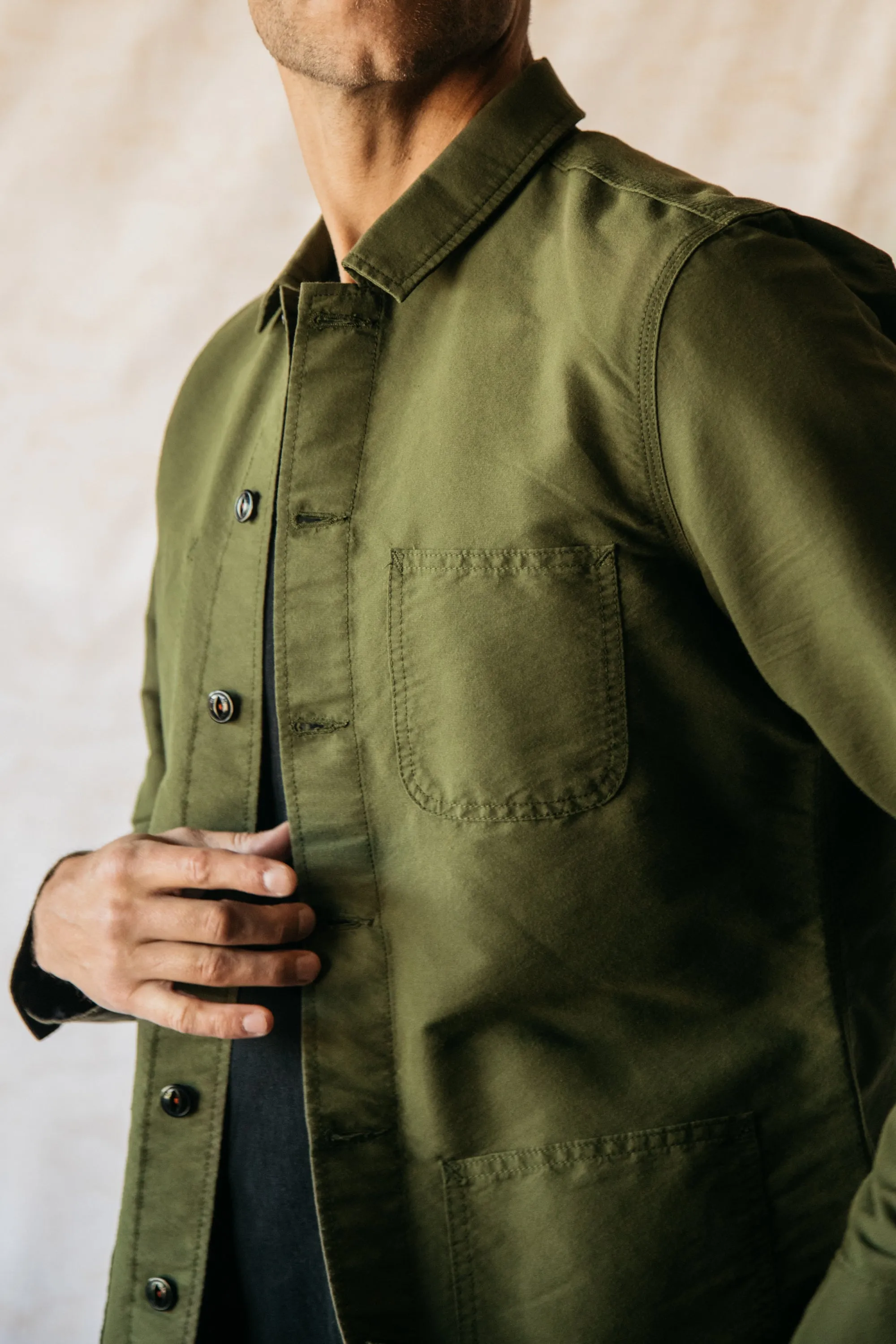 The Vise CORDURA Chore Jacket - Military Green