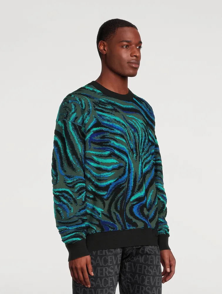 VERSACE Tiger Towel Sweater