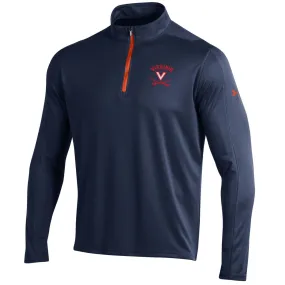 Virginia Cavaliers Under Armour Navy Golf Loose 1/4 Zip LS Pullover