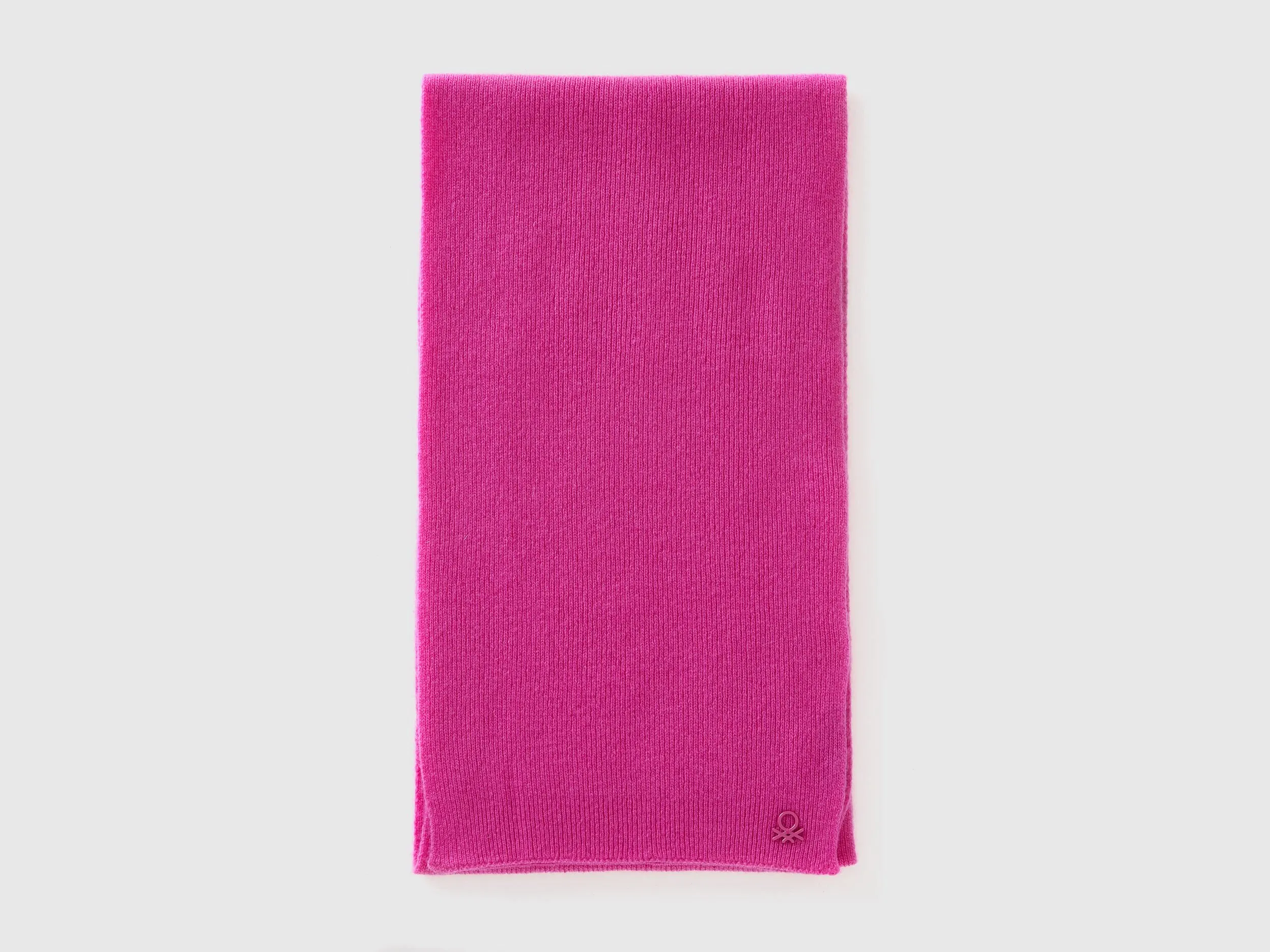 Wool blend scarf - Fuchsia | Benetton